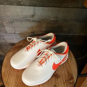 Nike White and Orange Air Zoom 2 Women’s Golf Shoes